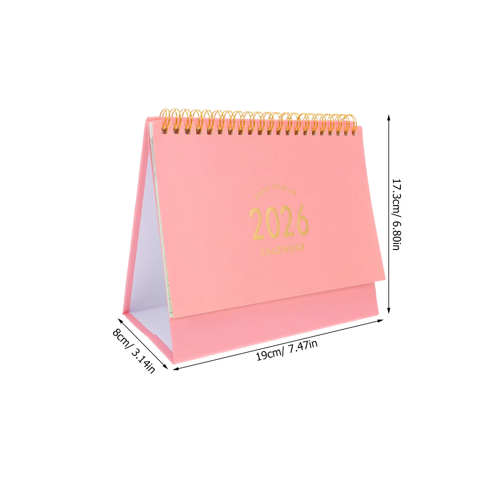 Desktop 2025-2026 Compact Standing Flip Desk Calendar Thick Paper Monthly Planner For Office Home School Table Calendar