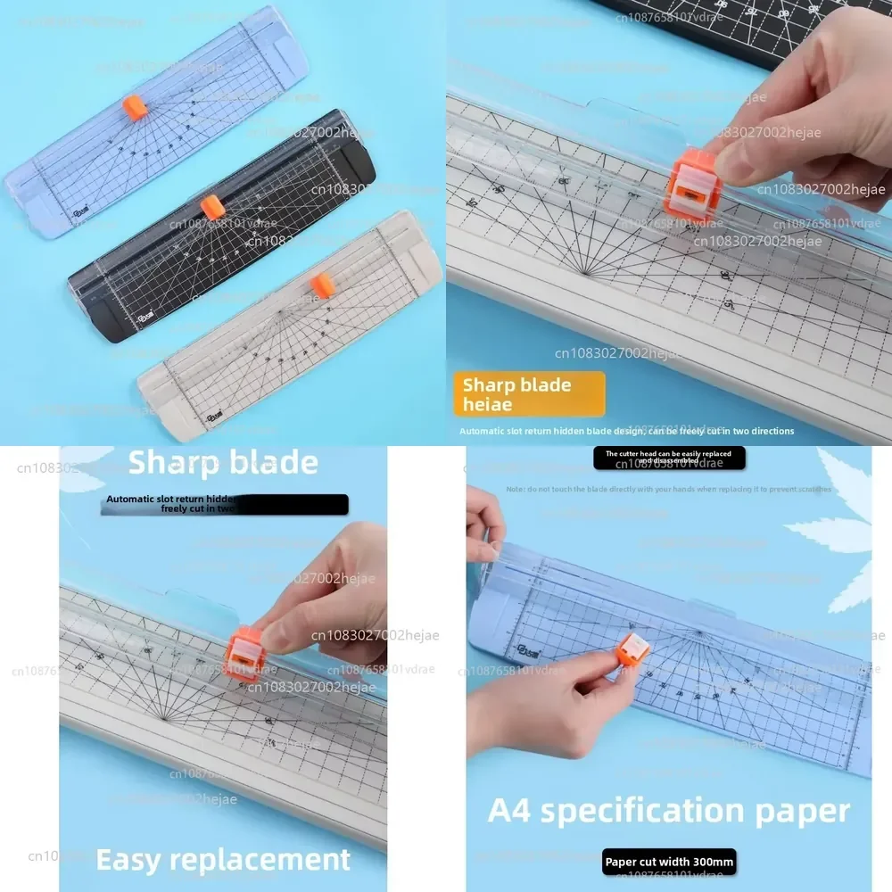 Manual paper cutter A4 trimmer manual cutter photo picture desktop mini portable roller guillotine paper cutter office