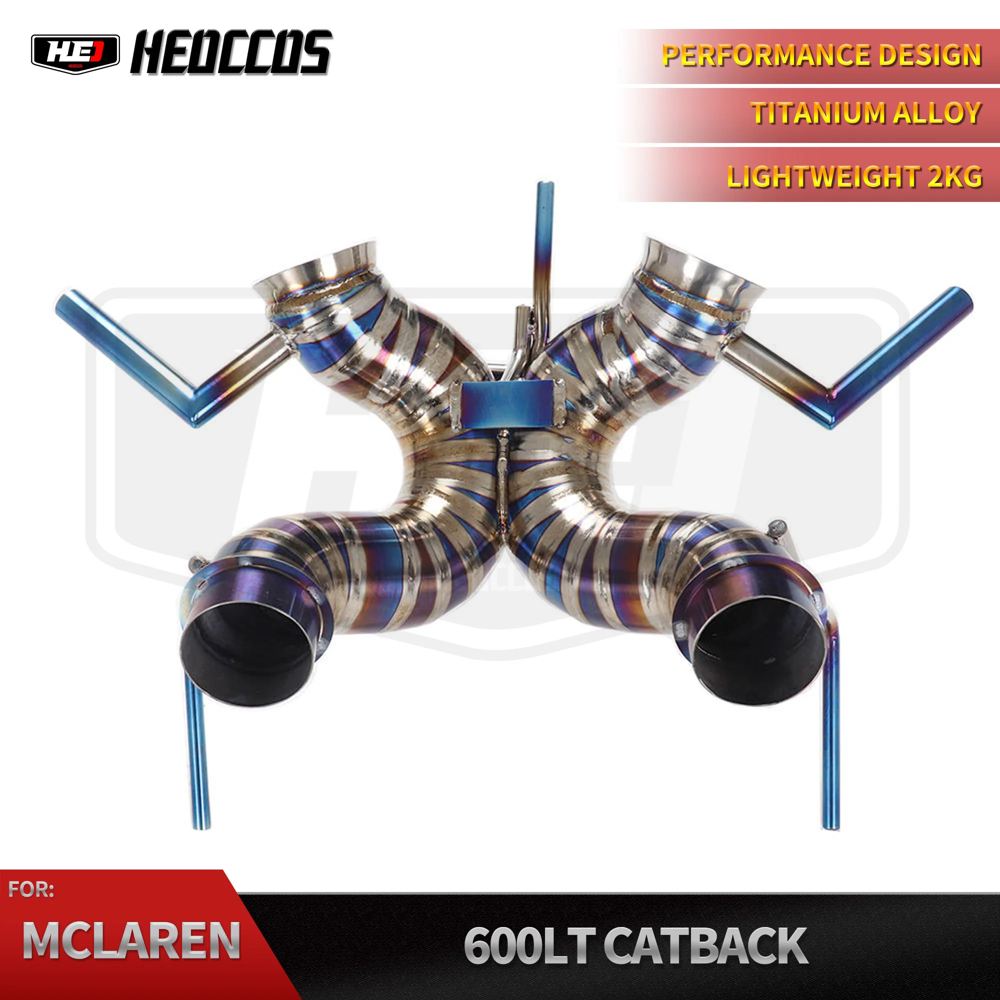 Titanium Alloy Catback Exhaust Service Kit HEO For McLaren 600LT 3.8T Tail Pipe Muffler Vehicle Fitment Part