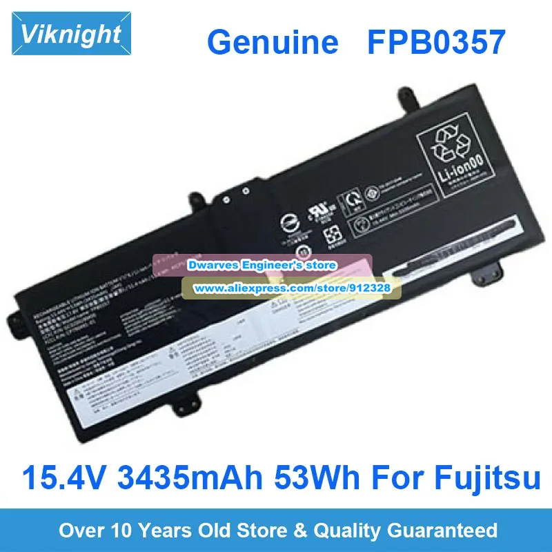 bateria original 154v 3435mah 53wh fpb0357 fpb0356 para laptop fujitsu baterias recarregaveis cp 790491 01 cp 790492 01 gc0200 01