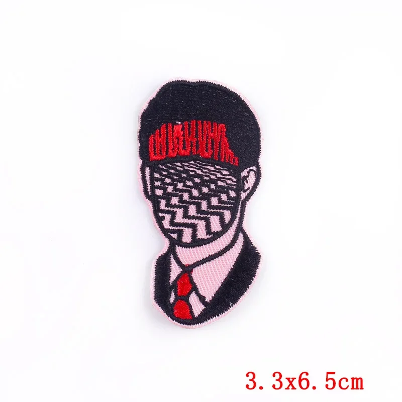 Exquisite Movie Embroidery Patches Iron on Twin Peaks Badges Thermo Adhesive Film Patches Venus Iron Stickers for Jeans Fabric