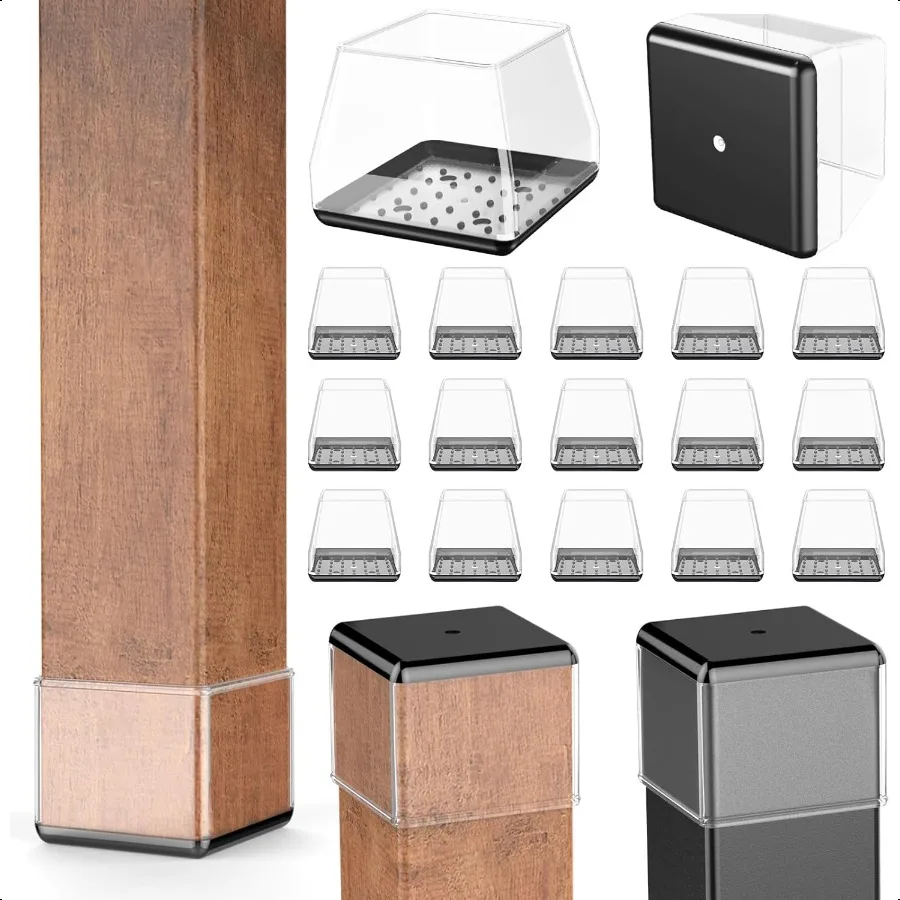 

Furniture Sliders24 PCS Square Chair Leg Sliders for Carpet Furniture Movers Sliders Carpet Chairs Furniture Glides Floor Prote