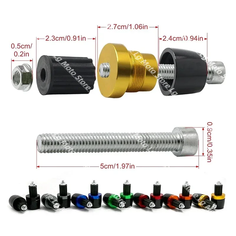 Motorcycle Handlebar Grips Handle Bar Cap End Plugs For HONDA CB750 CB 750 CB599 CB600F CB600 Hornet 600 Accessories - view 2