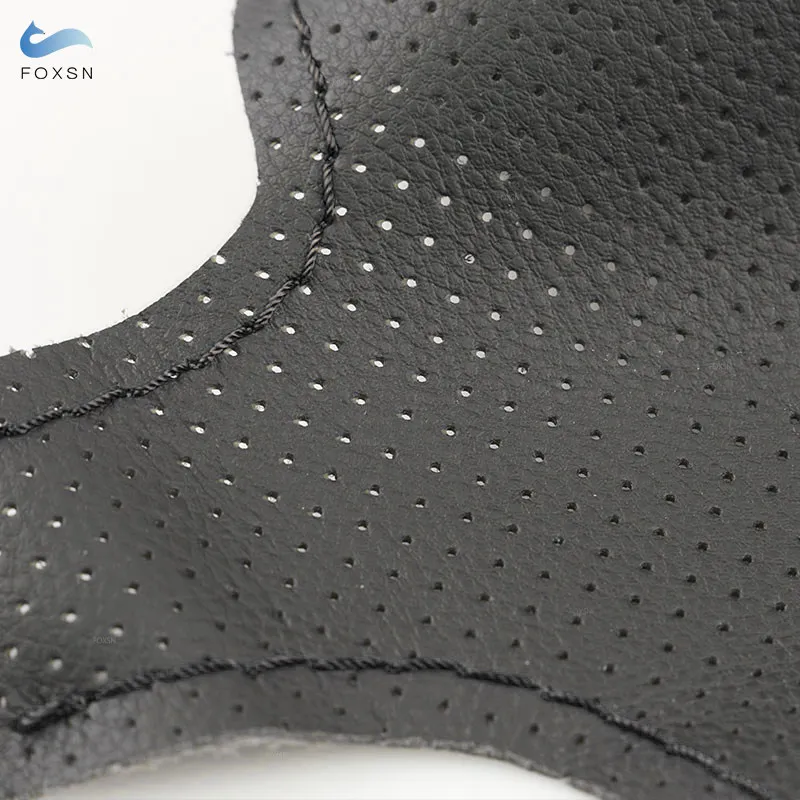 

DIY Sewing Microfiber Leather Style For Peugeot 307 2001-2008 307 SW 2005-2008 Car Interior Steering Wheel Cover Protective Trim