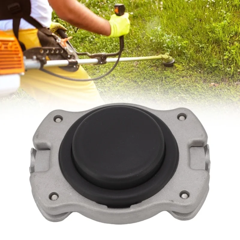 Universal Trimmer Head 0.5in Hole Diameter Aluminium High Accuracy String Trimmer Head With 2 Lines For Replacement