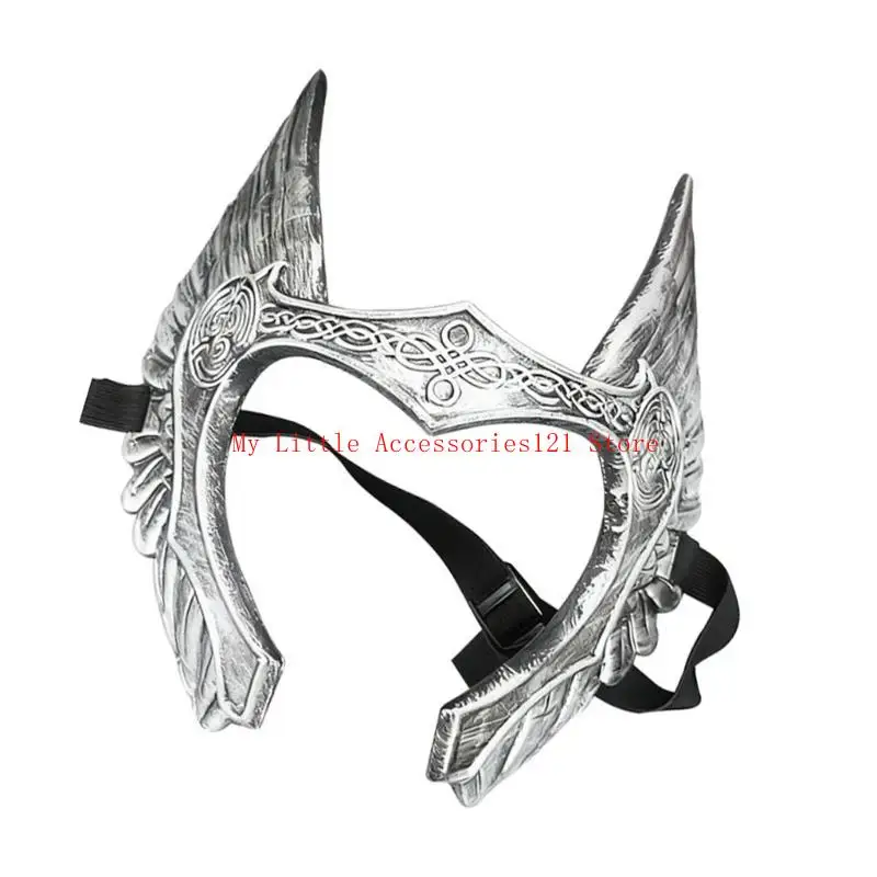 قناع وجه بلاستيكي مفصل من Anime Convention ملحق زي تنكري للنساء والفتيات #3