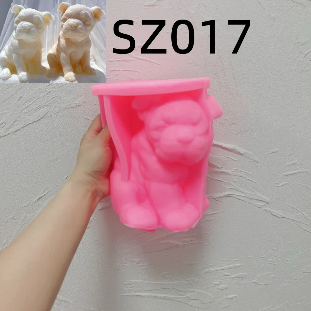 Schattige Verschillende Rassen Hond Kaarsvorm Dier Puppy Soja Wax Siliconen Mal Hondenliefhebber Home Decor