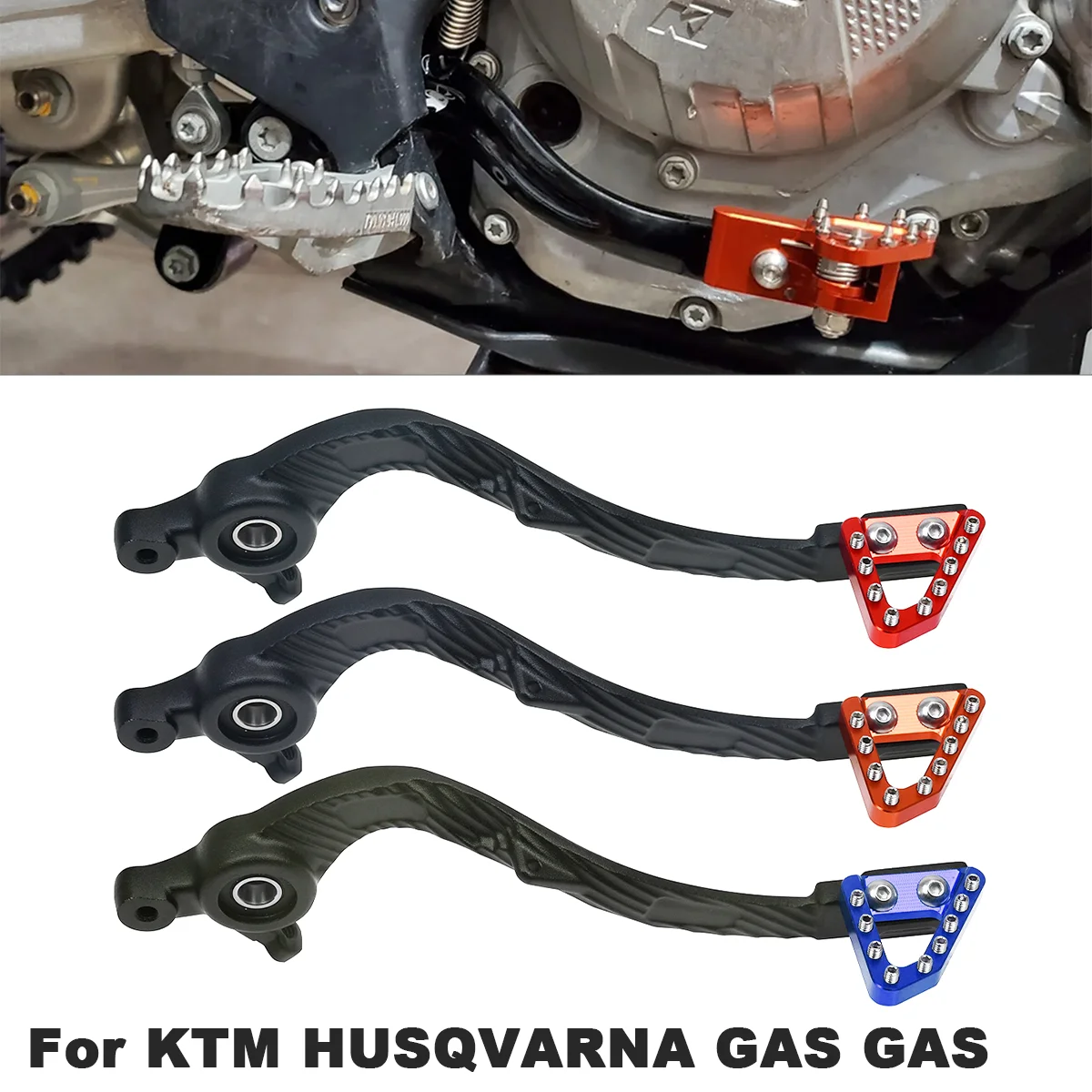

Motorcycle CNC Foot brake lever Brake pedal For KTM 250EXC 300EXC 2024 For Husqvarna TE FE 125 250 300 350 450 500 2023