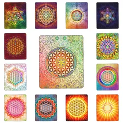 Flower Of Life Vintage Geometric Gamer Mouse Pad Anti-Slip Rubber Base Mousepad Sacred Geometry Mandala Office Computer Desk Mat