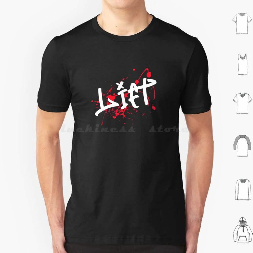 Lift Urban Graffiti T Shirt Big Size 100% Cotton Street Gym Gym Bro Squat Squats Arm Day Armday Lift Lifter Lifting Deadlift