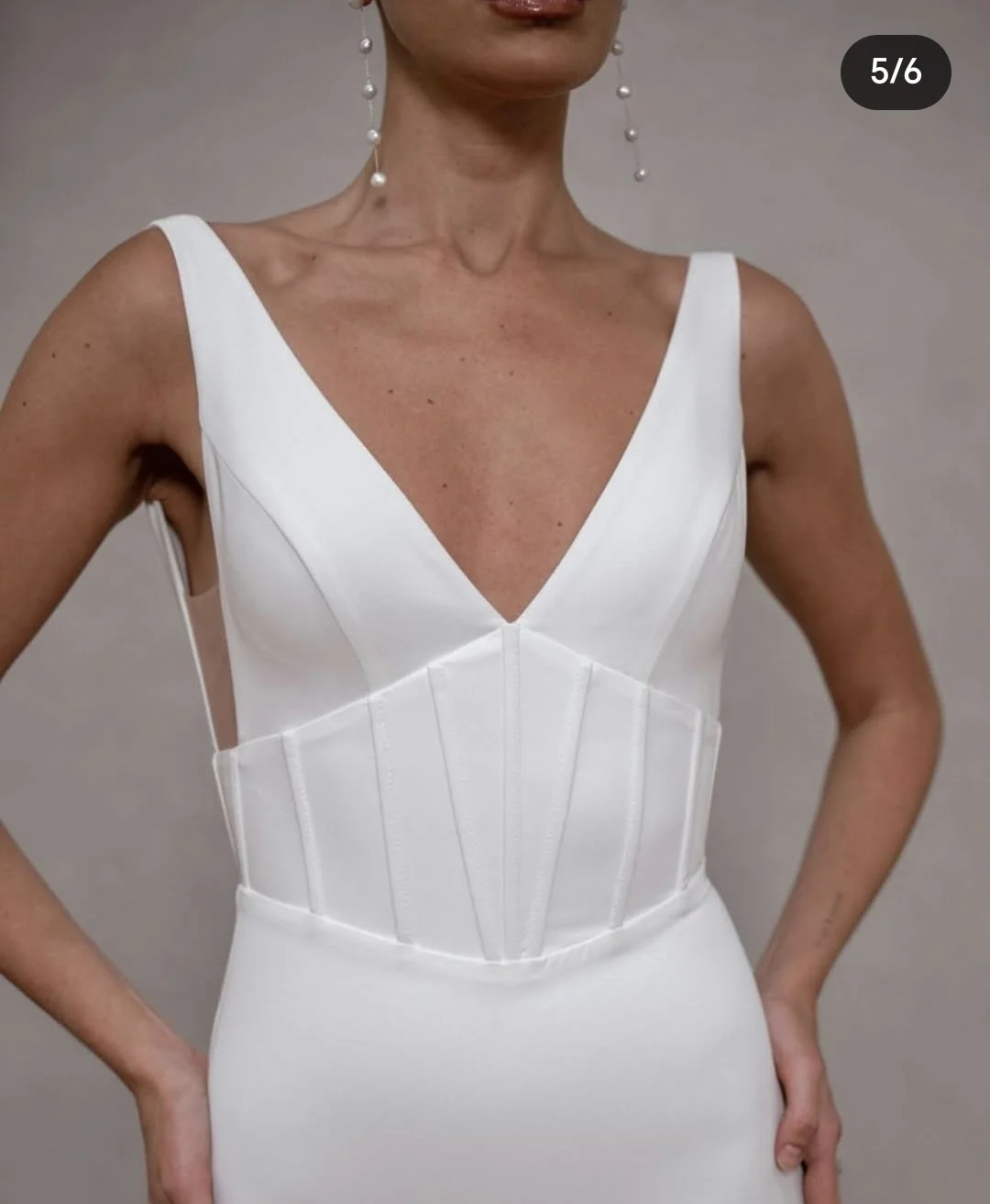 Robe de Novia Satin robe de mariée élégante col en v sans manches sirène pour les femmes superbe robe de mariée с iyoдебное pлаalıе dos nu