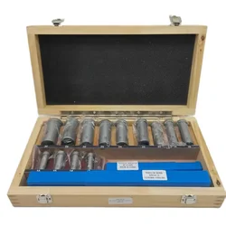 22Pcs Keyway Broach Sets Industrial Tools for Lathe Metric Size 4/5mmB1 6/8mmC Broaches 13p Bushings 5p Shims Metalworking Tool