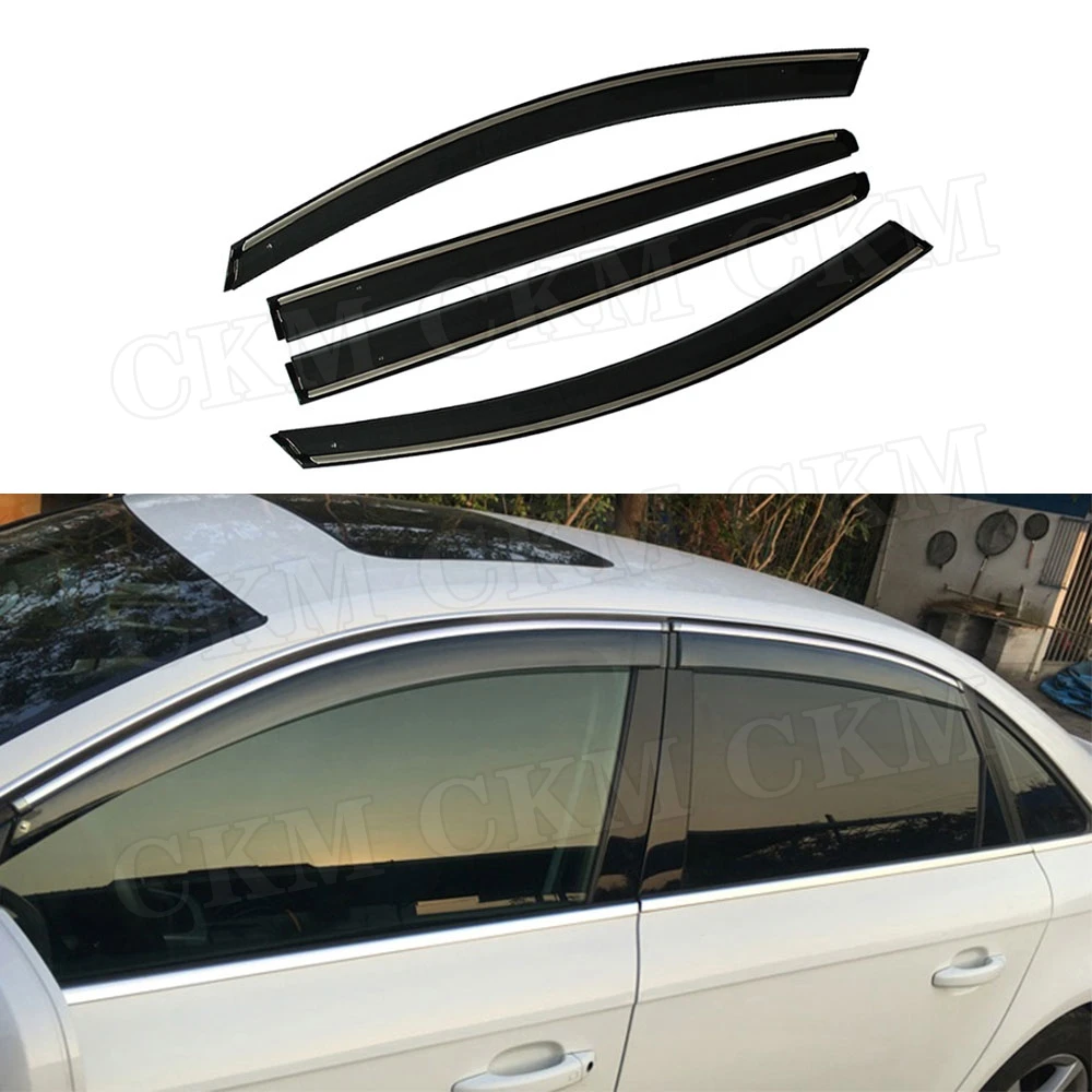 

4pcs Car Awnings Shelters Window Visors rain eyebrow For Lexus IS300 2019 Car Accessories