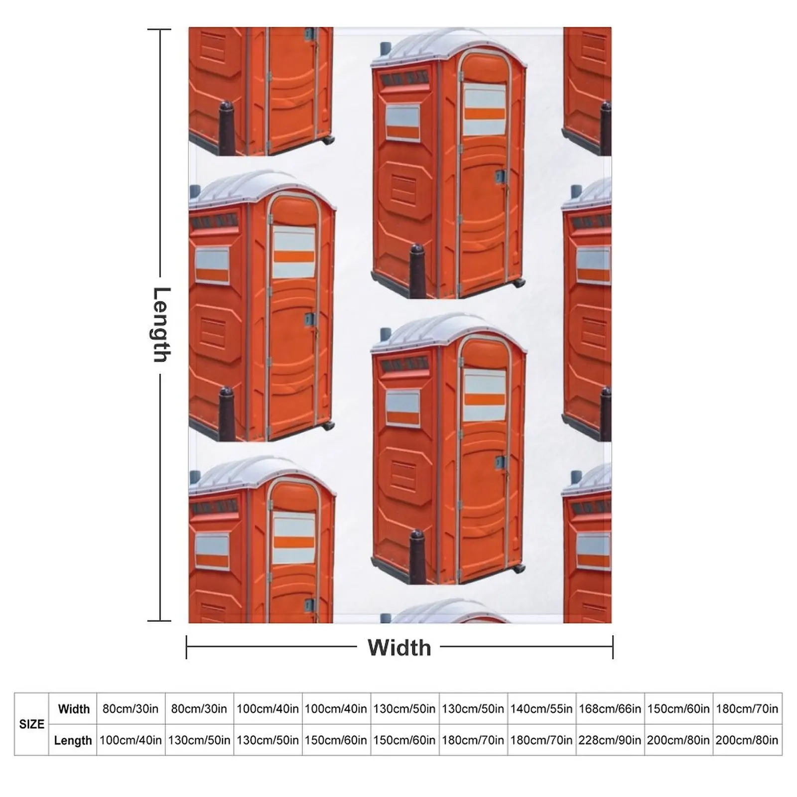 Porta-potty public restroom Throw Blanket blankets and throws halloween Flannels Luxury Brand Polar sofa bed Blankets