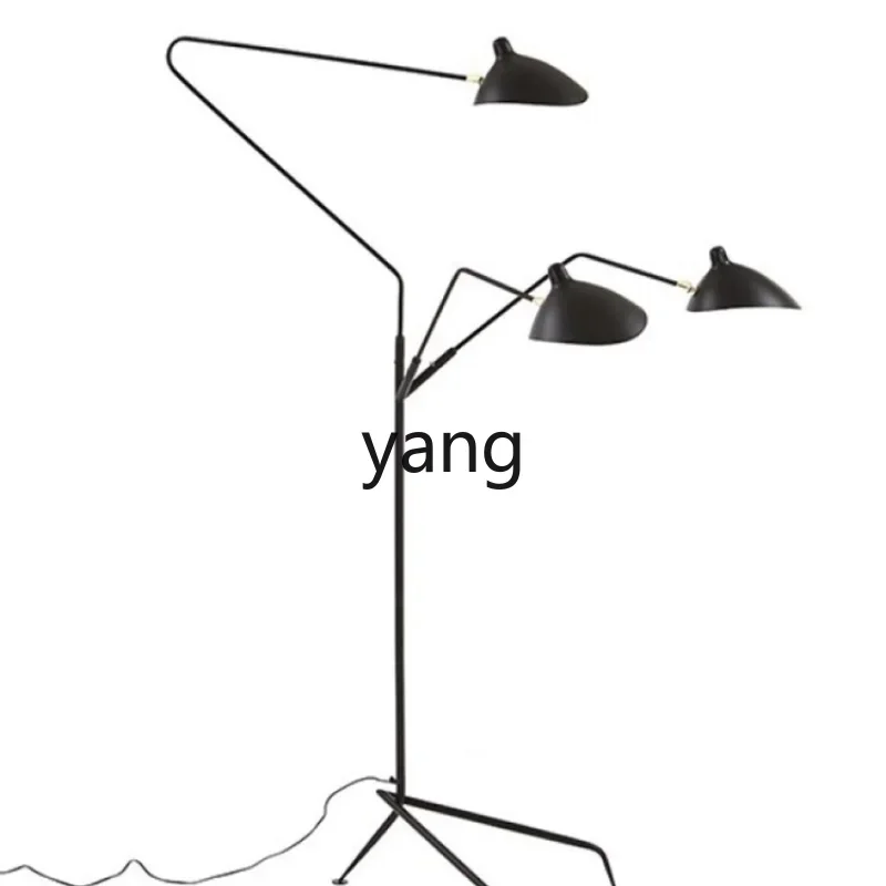 Yjq 크리에이티브 플로어 램프 거실, 레트로 모던 미니멀리스트, 멋진 플로어 램프, 조절 가능