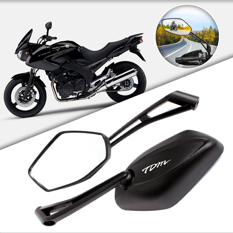 

2 шт. широкоугольные зеркала заднего вида для мотоцикла, руль заднего вида для TDM850 TDM900 TDM 850 900, аксессуары для мотоциклов