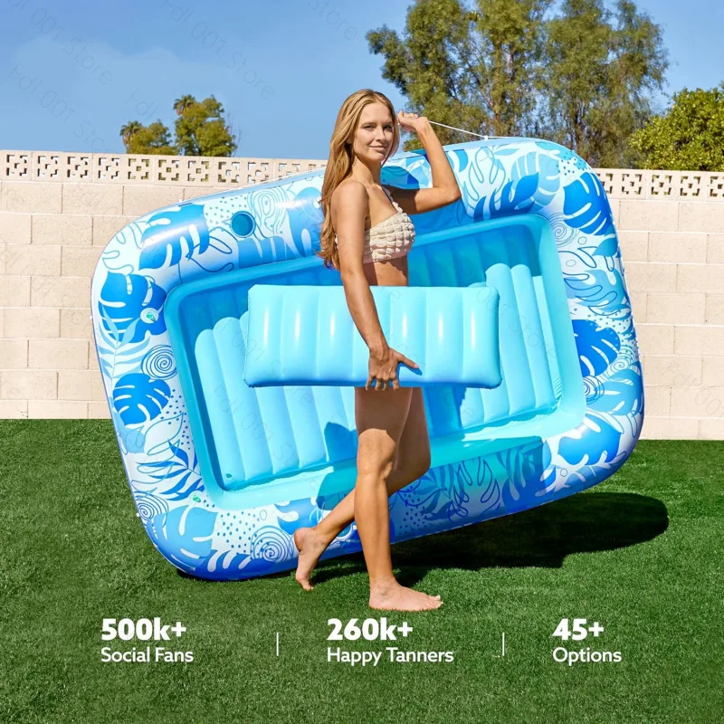 Adult Inflatable Tanning Pool Lounge Large Tanning Bath Inflatable Water Bed Pool Rest Pool