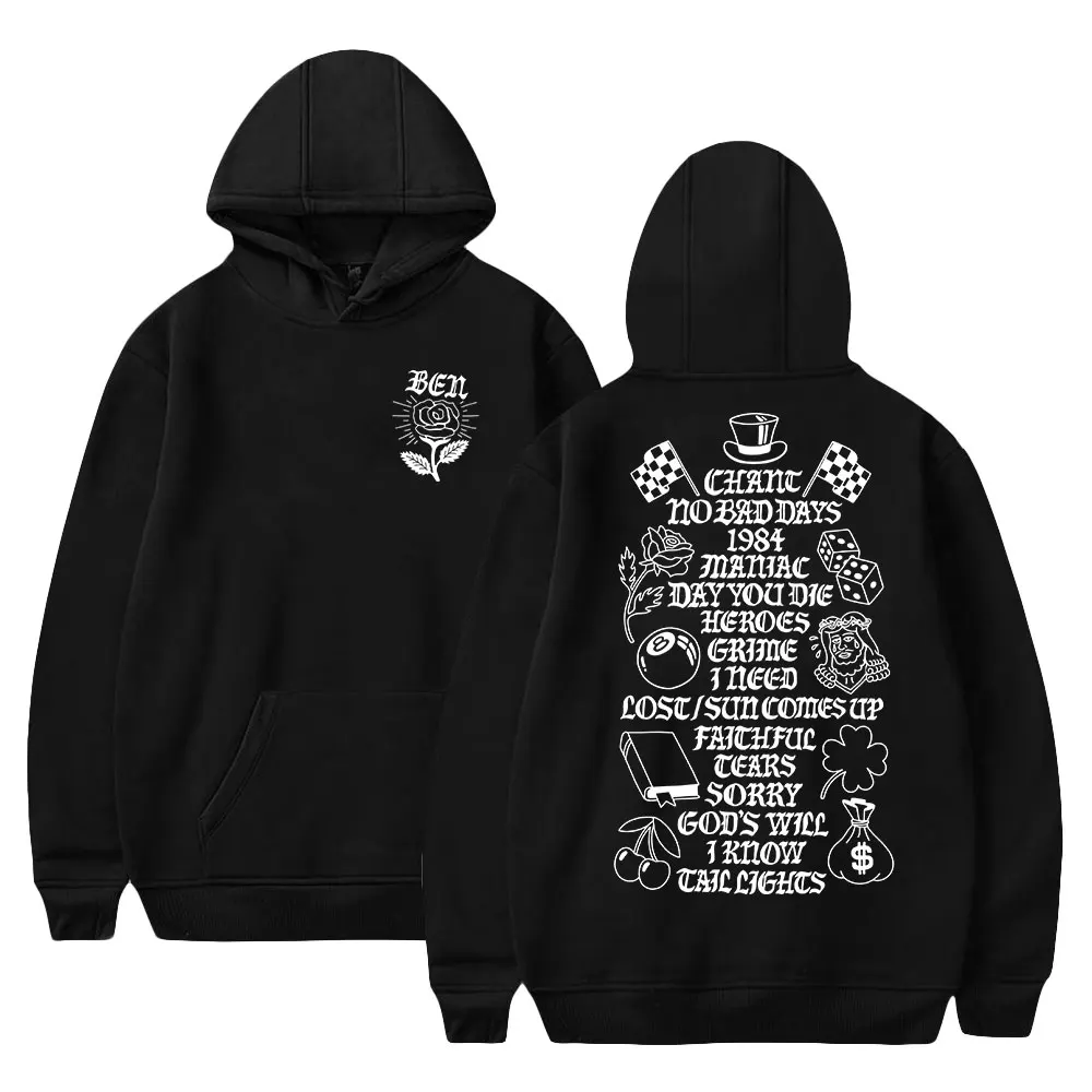 

Macklemore Ben Hoodie Unisex Long Sleeve Streetwear Men Women Hooded Sweatshirt 2023 The Ben Tour Fashion Clothes