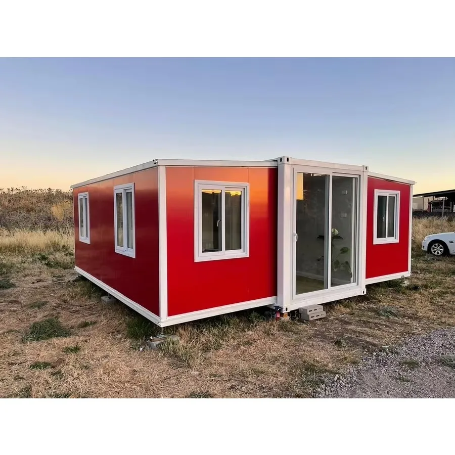 Customized 40ft Prefab Modular Foldable Container House with Ventilation System Expandable Home