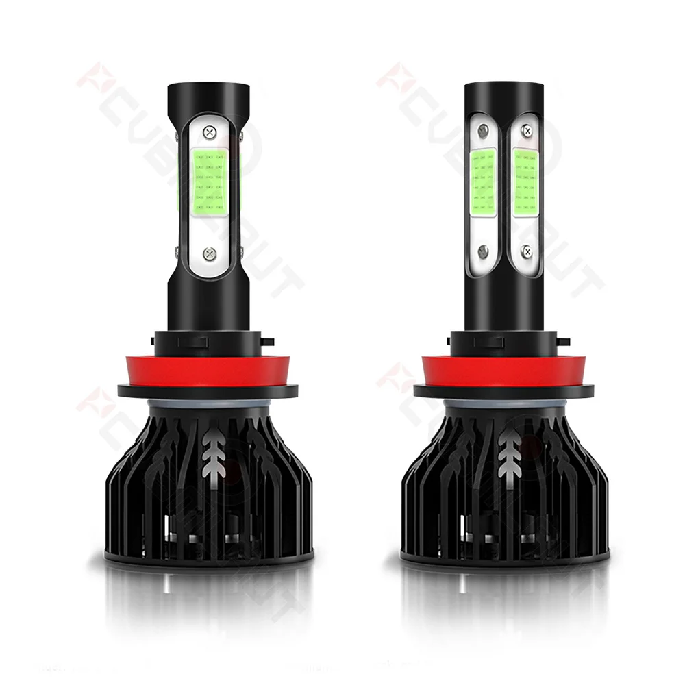 

CHUSYYRAY 2PCS Car lights H11 Super Bright LED Headlights High Low Beam Fog Light Bulb White 6000K Minisize