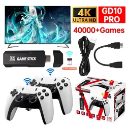 GD10/GD10 PRO Retro TV Games Console HD 4K 2.4G Double Wireless Controller 40000+ Games 128GB Video Game Stick Christmas Gifts