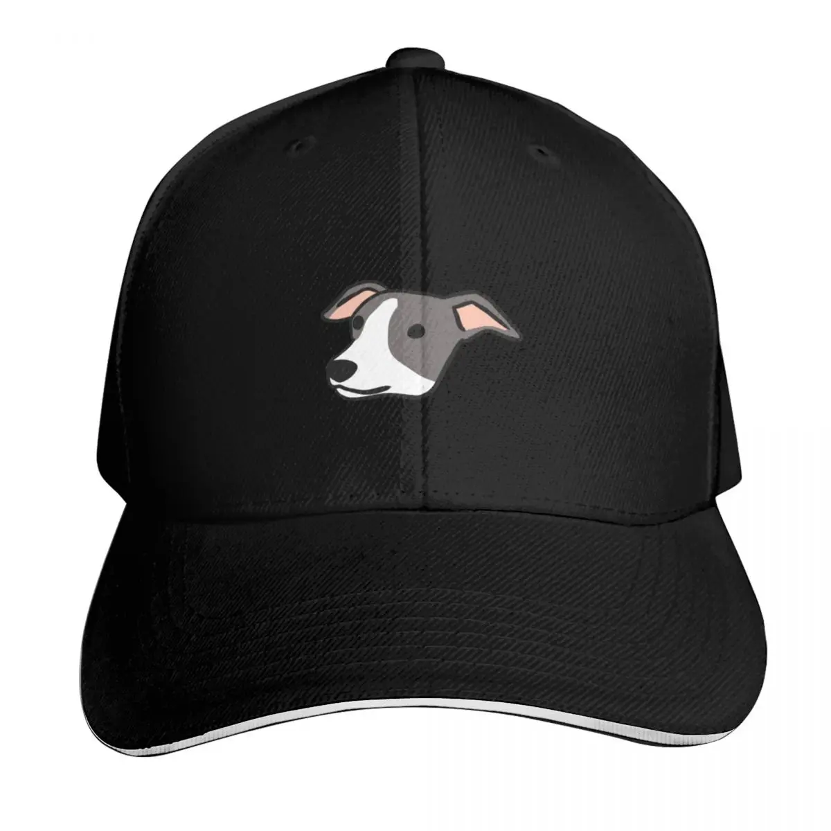 Whippet dog cute illustration Baseball Cap Moisture Wicking Quick Dry Curved Brim Classic Fit Low Profile Unstructured