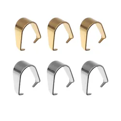 ステンレス鋼の留め金,100個,籐の種子バックル,DIY用,ネックレスアクセサリーを検索するためのジュエリー