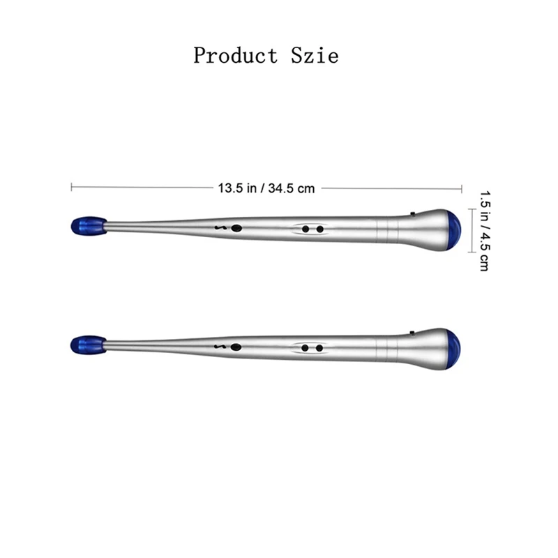 4 قطعة طبلة الهواء الإلكترونية روك عصي طبلة كهربائية إيقاع عصا قرع أداة أطفال