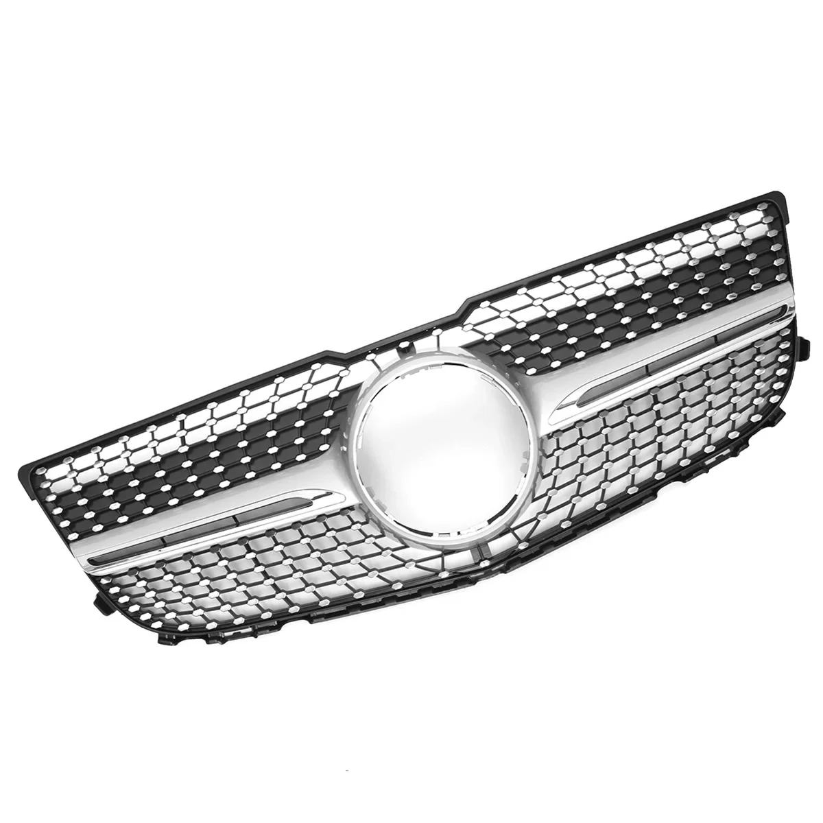 Diamond Style Grill Car Front Bumper Grille Mesh Vent Grille Grill For Mercedes For Benz GLK X204 GLK250 GLK300 GLK350 2013-2015