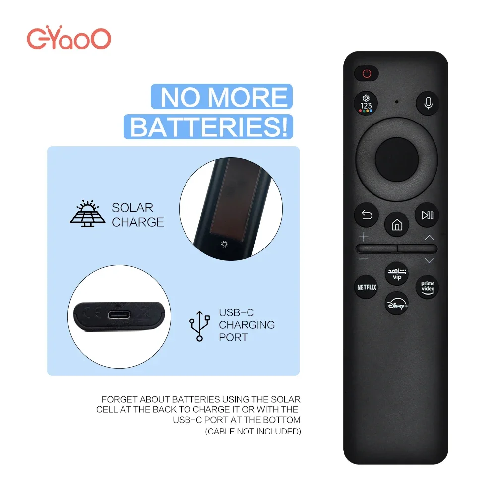 BN59-01432E Replacement Solar Remote Control For Samsung Smart TV Compatible With Neo QLED 8K 4K Series