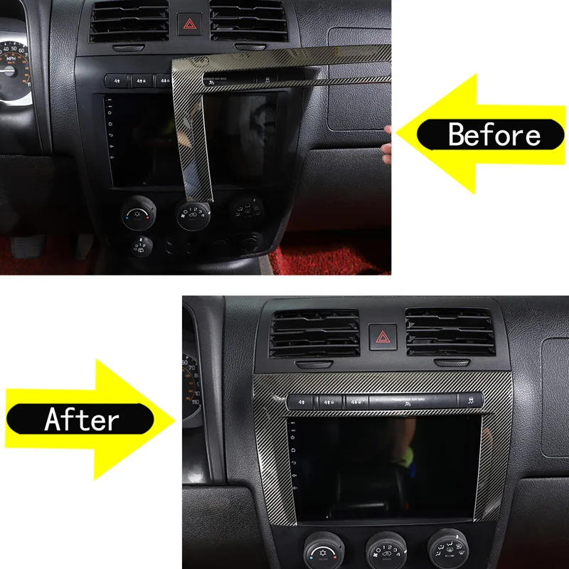 

Для 2005-2009 Hummer H3 из нержавеющей стали, углеродного волокна, Стайлинг автомобиля, автомобильная CD-панель, декоративная рамка, наклейка, аксессуары для салона автомобиля