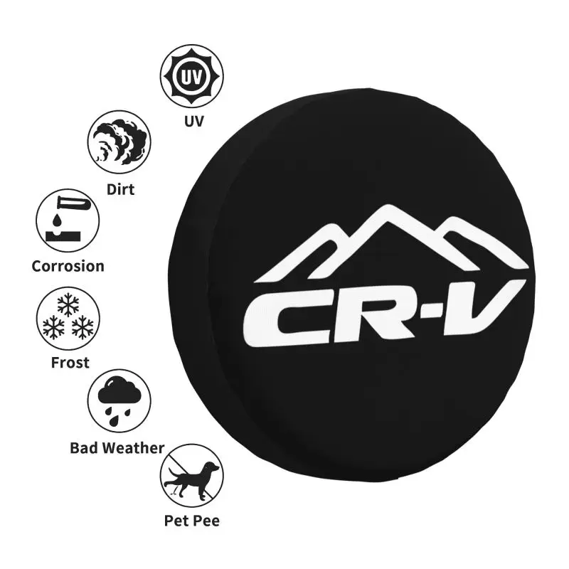 Custom Overland CRV Spare Tire Cover for Toyota RAV4 Prado Jeep RV SUV 4WD 4x4 Car Wheel Protector Covers 14\