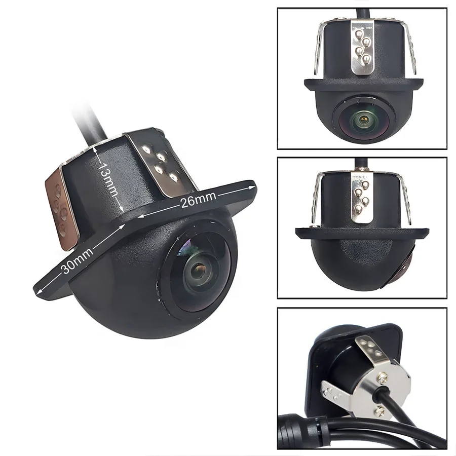 DIYSECUR HD Rear View Camera Mini Car Backup Cam for Parking Assistance Security System Kit