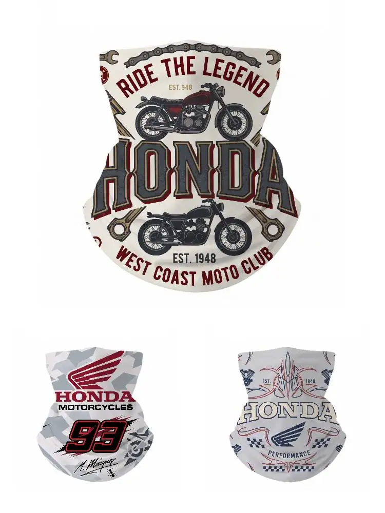 FOR HONDA UPF50+ Ice Silk Neck Gaiter Full Face Mask Cycling Motorcycle Fishing Breathable Sun Protection Face Cover