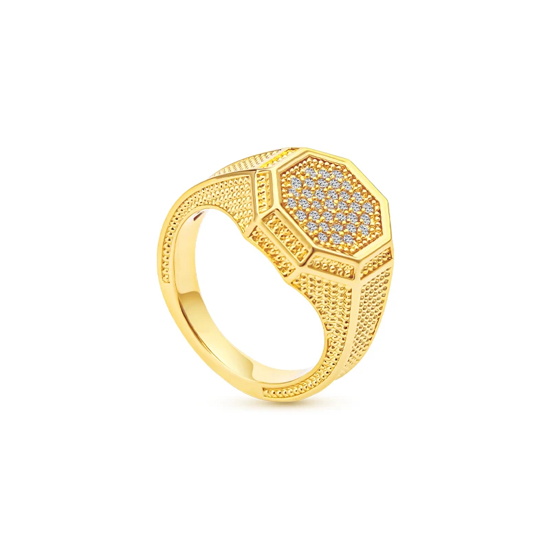 VAROLE Gold Color Zircon Ring for Women Luxury Ring Fashion Jewelry Accessory Flagship Store