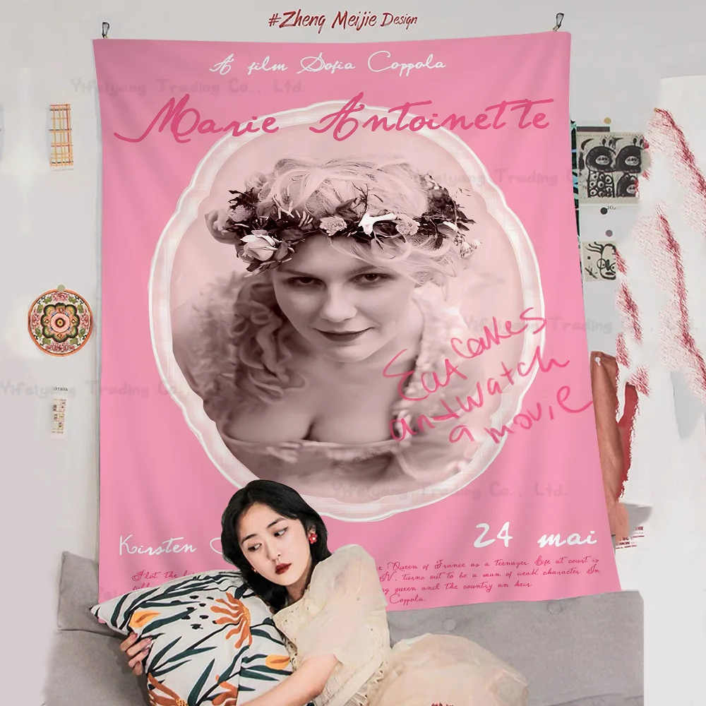 Sofia Coppola Movie Marie Antoinette Film Hanging Bohemian Tapestry Hanging Tarot Hippie Wall Rugs Dorm Wall Hanging Home Decor