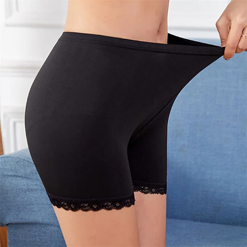 Seamless Underwear Safety Short Women Short Pants Lace Boxers Slim Panties