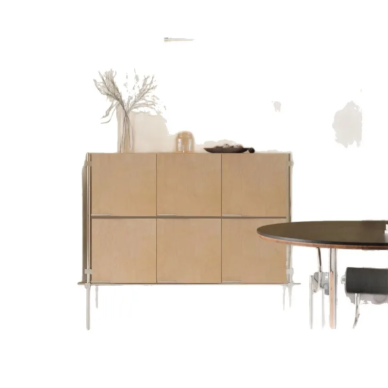 

Living room side cabinet log wind bucket cabinet ocean board cabinet optical axis storage