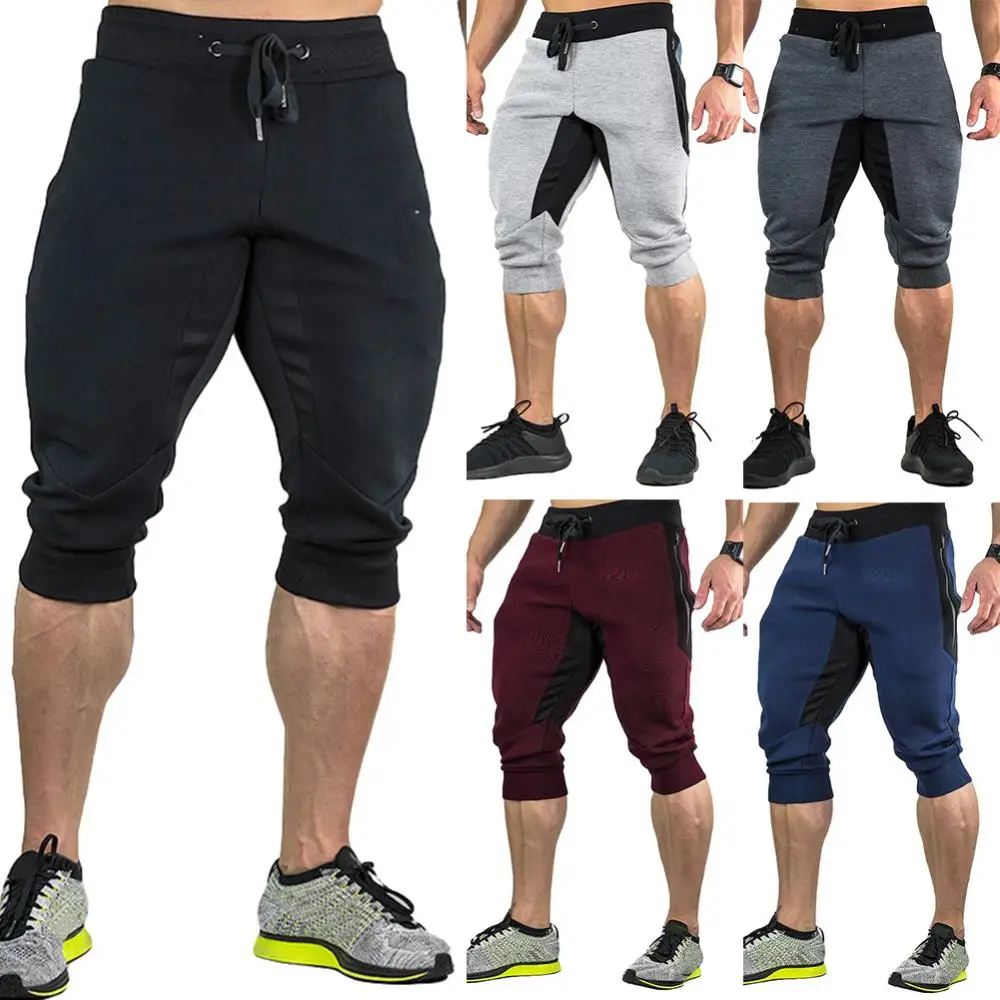 Summer Mens Loose Shorts Jogger Casual Slim Short Sport Sweatpants Drawstring Jogger Trousers Men\'s Pants Streetwear