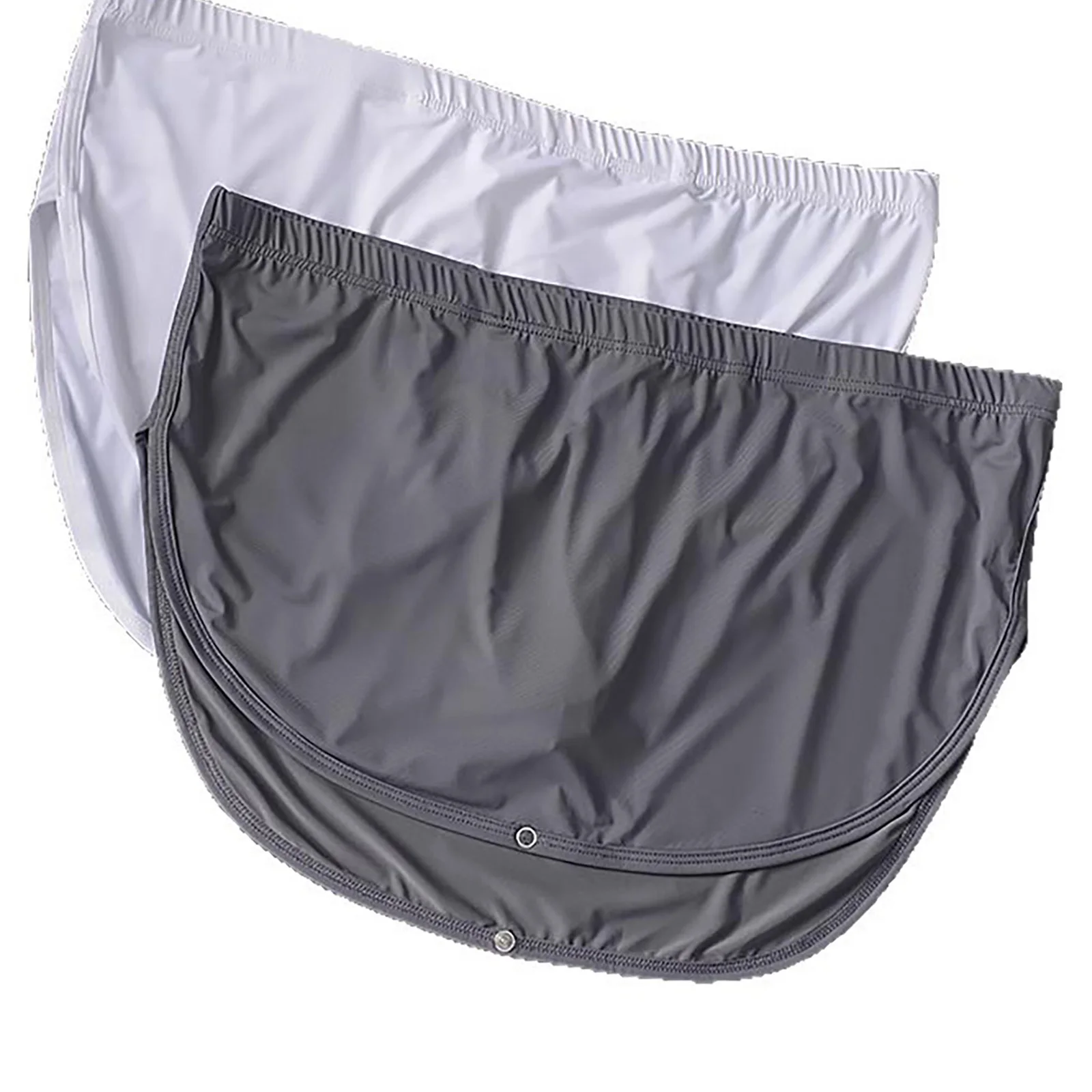 Men Boxer Briefs Underwear Quick Dry Dual Side Vent Athletic Shorts with Snap Crotch Anti Chafe Gym Fitness Cycling Running Wear