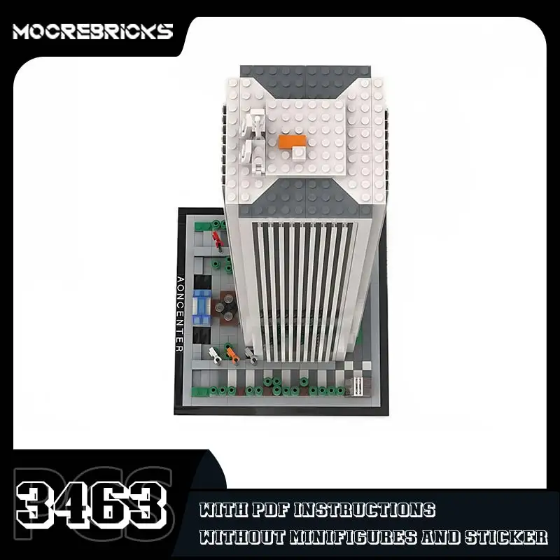 Moderne Architectuur Aon Centrum Originele Bouwstenen Stedelijke Beroemde Wolkenkrabber Model Bakstenen Desktop Decoratief Speelgoed Kids Cadeau