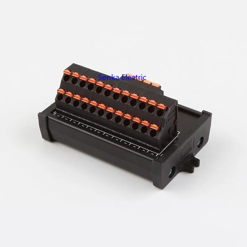 Industrial Din Rail Mount Terminal Block Multi Input Output Quick Connector 300V 10A Fast Wiring Terminal Blocks