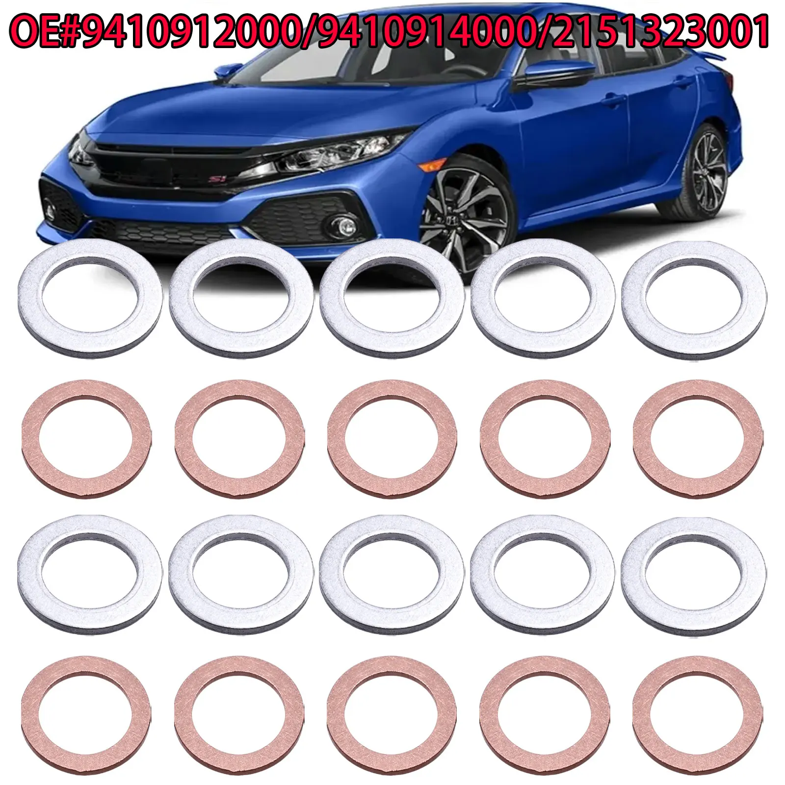 Engine Oil Crush Washers Car Drain Gaskets 9410914000 9410912000 FOR Honda Accord Civic CR-V HR-V Odyssey Pilot Acura CL ILX