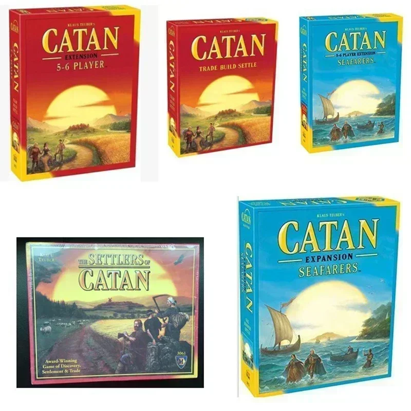 English version catan board game puzzle leisure toy game card 25th anniversary edition playing games 2-8 people party card games