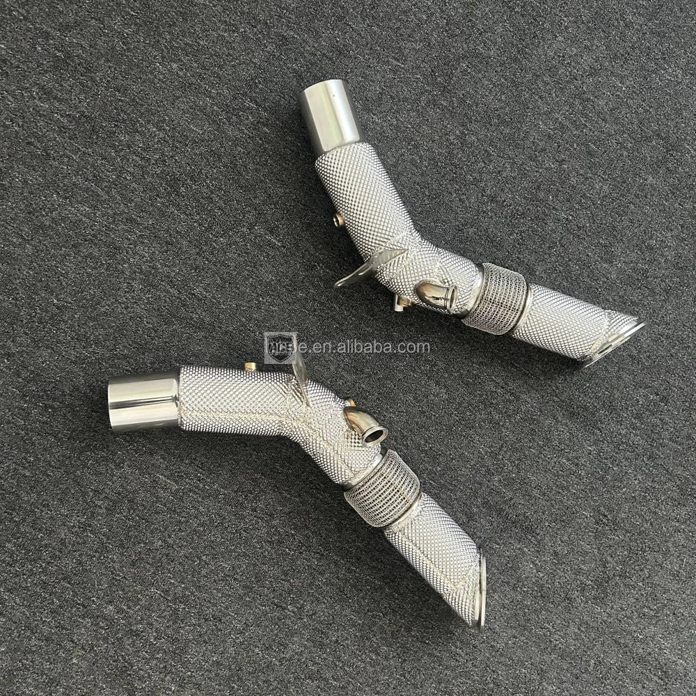 ACE Auspuff-Downpipe Upgrade Edelstahl-Leistungsauspuffrohr für Ferrari SF90 3.9T V8 2019-2023 – Detail 7