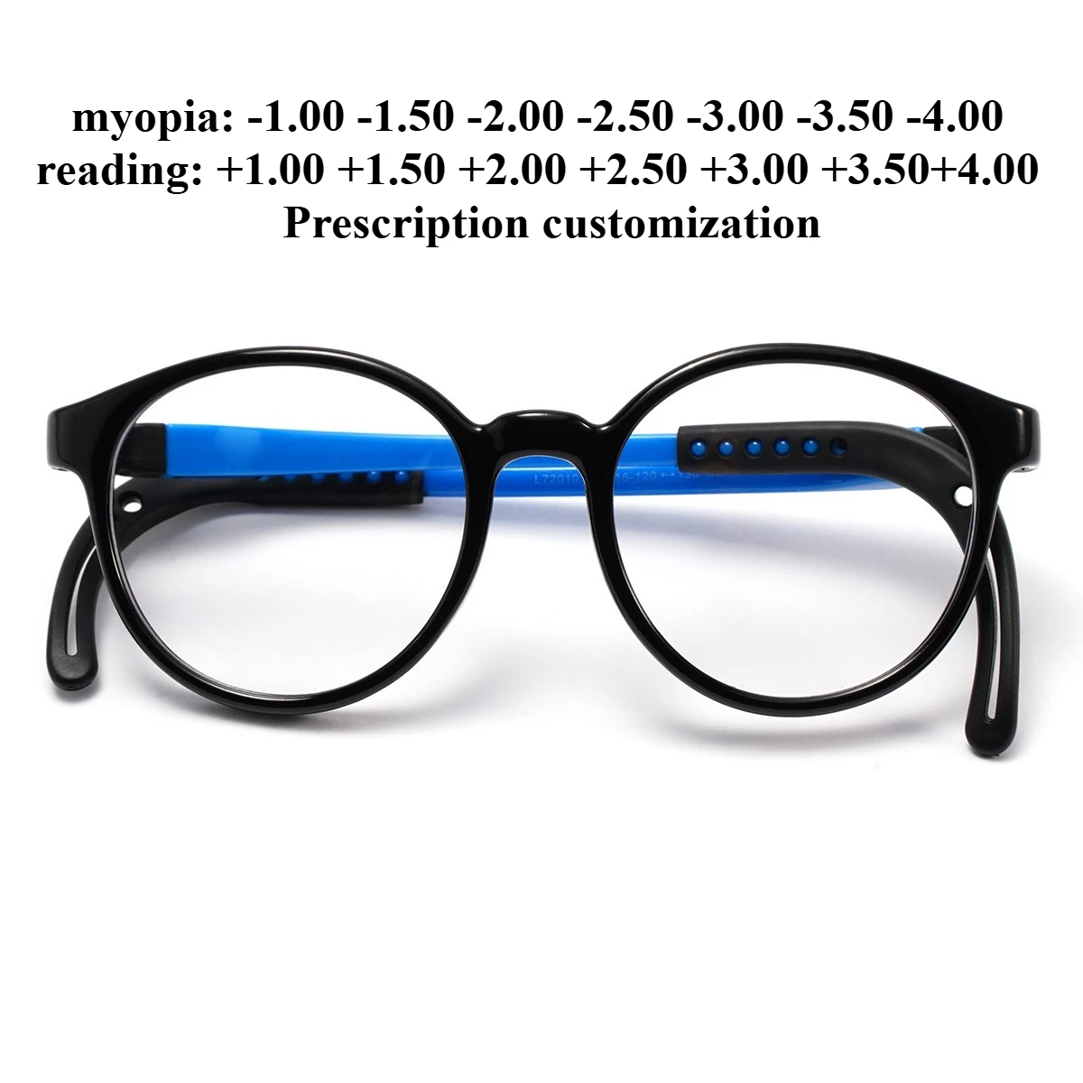 

45mm tr90 women's small face round anti-blue light reading glasses - customizable for myopia and astigmatism prescriptions