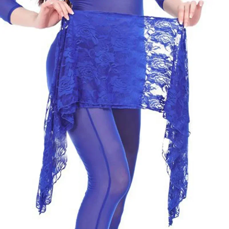 Женская кружевная юбка для танца живота, тренировочный костюм для танца живота, набедренный шарф, полотенце, пояс для талии и бедер, тренировочная одежда, новинка 2023