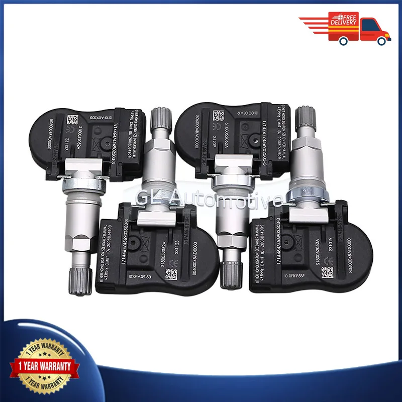 

4PCS TPMS Sensor Tire Pressure Monitoring Sensor For Trumpchi GA3 GA6 GA8 GS4 PHEV GS5 GS7 433MHZ 8060004BAD0000