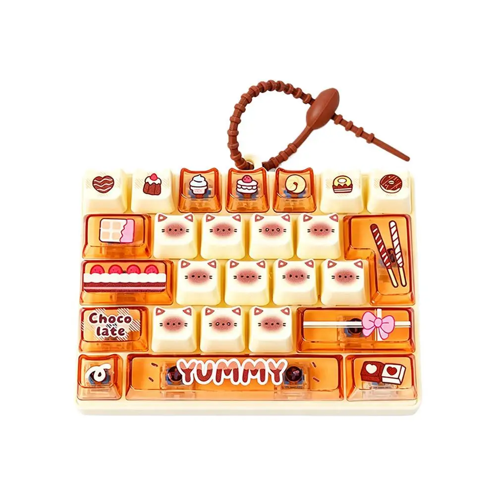 26-Grid-Tastenkappen-Klicker, Anti-Stress-Fidget-Tastatur-Schlüsselanhänger, Entspannungsknopf, Cartoon-Handentspanner, Partygeschenk, 26-Grid-Tastenkappen-Schlüsselanhänger – Detail 6