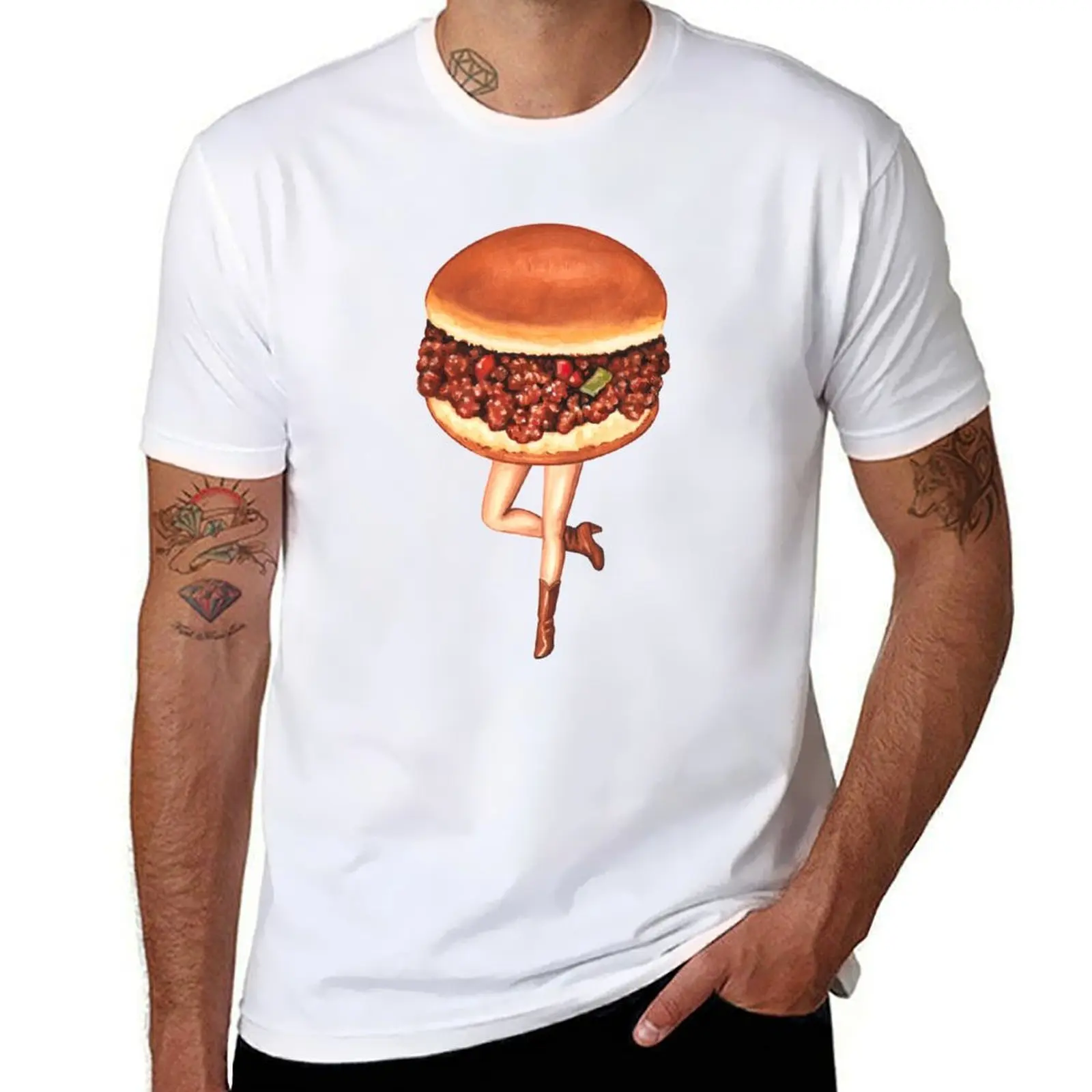 Camiseta Sloppy Joe Pin-Up con estampado gráfico y manga corta